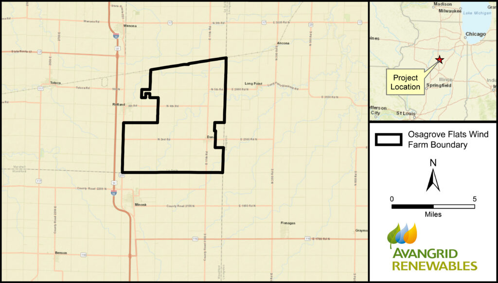 Map of AvanGrid's Project